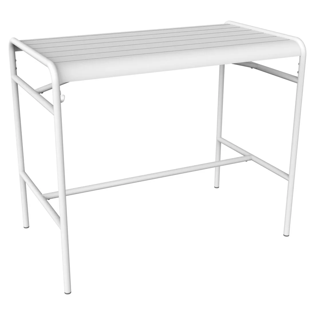 Fermob Luxembourg LUXEMBOURG TABLE HAUTE 126X73 Blanc Coton